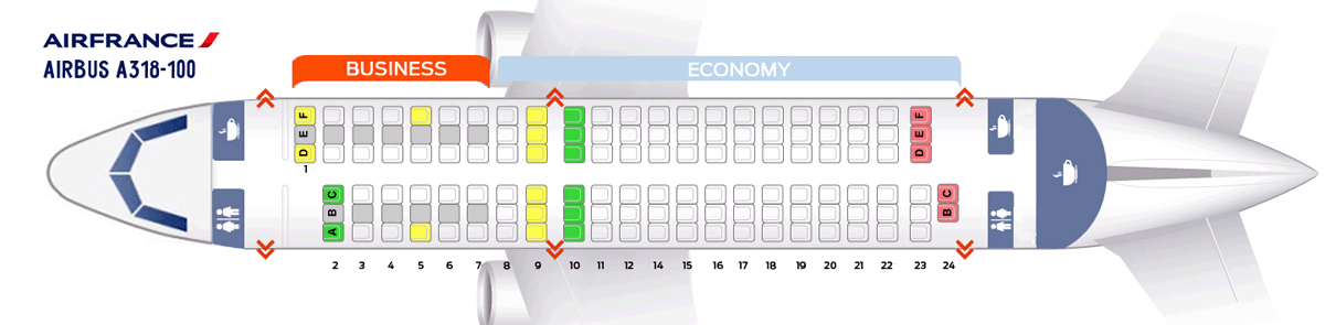 Airfrance схема самолета Airfrance схема самолета
