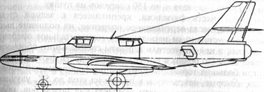 Схема первого опытного самолета Ил-40