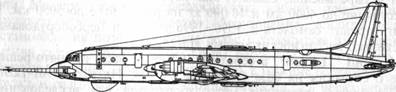 Схема самолета Ил-18Д 'Циклон'