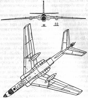 Схемы самолета Ту-16 и его модификаций