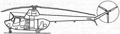 Схема вертолета Ми-1T