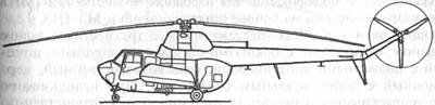 Схема вертолета Ми-3